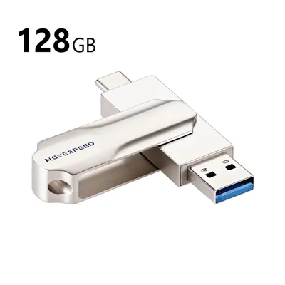 MOVE SPEED 128GB YSULDP 2 in 1 USB USB-C Flash Drive (YSULDP-128G3S)