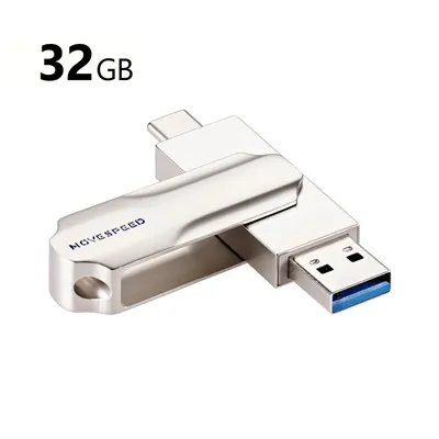 MOVE SPEED 32GB YSULDP 2 in 1 USB USB-C Flash Drive (YSULDP-32G3S)