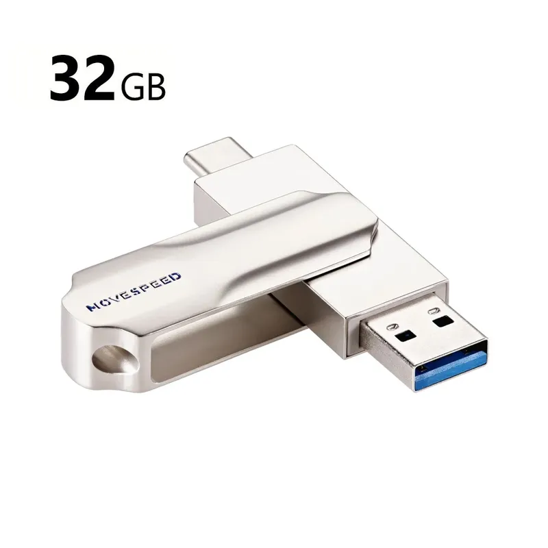 MOVE SPEED 32GB YSULDP 2 in 1 USB USB-C Flash Drive (YSULDP-32G3S)